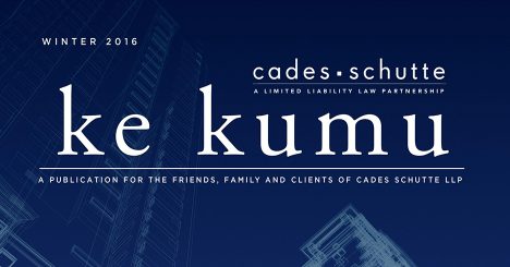 Ke Kumu Winter 2016