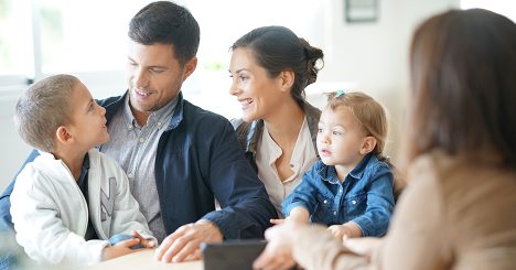 Family Of Four Meeting Advisor