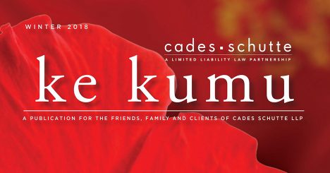 Ke Kumu Winter 2018