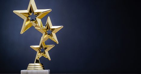 Trophy Made Of Three Stars