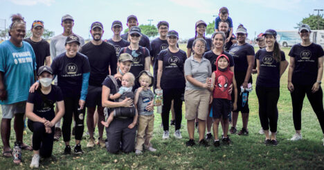 Cades Schutte Volunteer Group Photo At Puʻuhonua O Waiʻanae