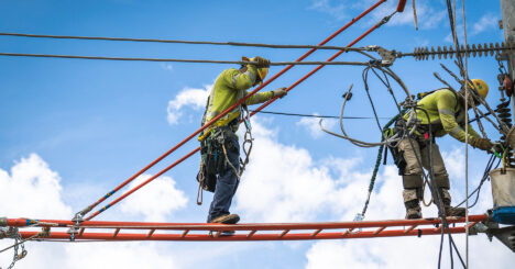 Lineman In Action